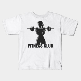 Fitness club emblem Kids T-Shirt
